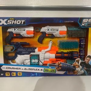 Zuru X-Shot Combo Pack Crusher & 2x Reflex 6